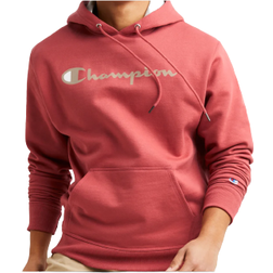 Champion Powerblend Script Logo Hoodie - Redwood Red