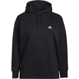 Adidas Women's Essentials Studio Hoodie Plus Size - Black/White