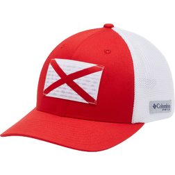 Columbia PFG Fish Flag Mesh Ball Cap High Crown - Red Spark