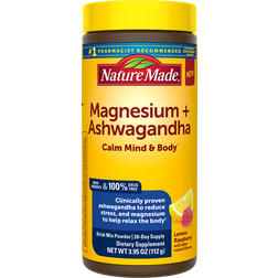 Nature Made Magnesium + Ashwagandha Calm Mind & Body Lemon Raspberry 112g