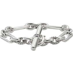 David Yurman Lexington Chain Bracelet - Silver/Diamonds