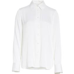 Vince Slim Silk Blouse - White