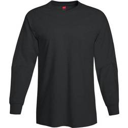 Hanes Men's Authentic Long-Sleeve T-shirt - Black