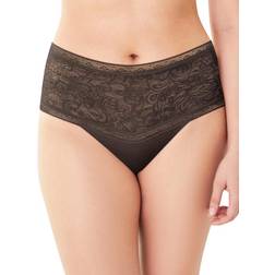 Maidenform Everyday Smooth High-Waist Lace Thong - Warm Cocoa Brown