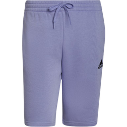 Adidas Essentials Fleece 3-Stripes Shorts - Light Purple/Black