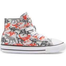Converse Baby's & Little Kid's Chuck Taylor All Star Dino Daze - Mouse/Ash Stone/Poppy Glow