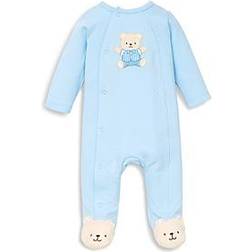 Little Me Cute Bear Footed One-Piece - Light Blue (LBQ03988N)