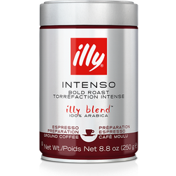 illy Ground Espresso Intenso Coffee Dark Roast 8.8oz