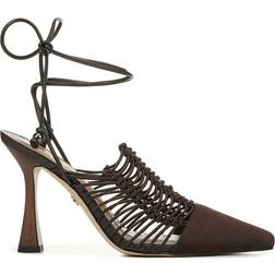 Sam Edelman Trinity Ankle Strap Pointed Toe - Caviar Brown