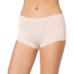 Maidenform One Fab Fit Microfiber Boyshort with Lace - Sandshell