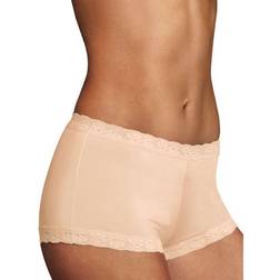 Maidenform One Fab Fit Microfiber Boyshort with Lace - Paris Nude