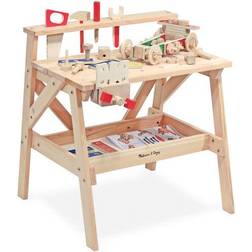 Melissa & Doug Wooden Project Solid Wood Workbench