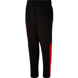 Puma Contrast Panel Sweatpants Men - Black/High Risk Red