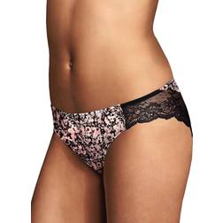Maidenform Comfort Devotion Lace Back Tanga - Abstract Black Floral