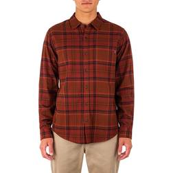 Hurley Men's Portland Flannel Shirt - Redstone