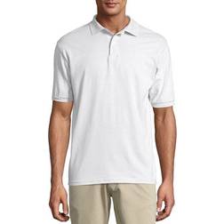 Hanes Cotton-Blend EcoSmart Polo Jersey - White