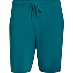 Adidas Classic-Length 3-Stripes Swim Shorts - Legacy Teal/White