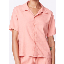 Monroe Linen Vacation Shirt - Faded Coral