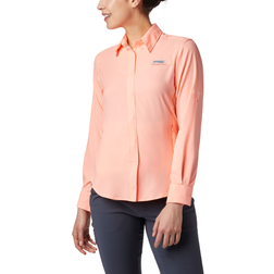 Columbia Women’s PFG Tamiami II Long Sleeve Shirt - Tiki Pink