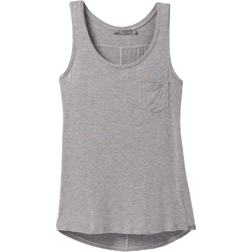 Prana Foundation Scoop Neck Tank - Heather Grey