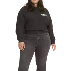 Levi's Vintage Raglan Crewneck Plus Size Sweatshirt - Caviar/Black