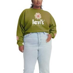 Levi's Vintage Raglan Crewneck Plus Size Sweatshirt - Split Pea/Green