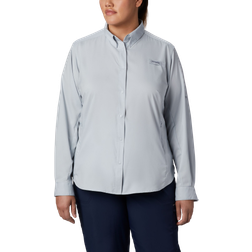 Columbia Women’s PFG Tamiami II Long Sleeve Shirt Plus - Cirrus Grey