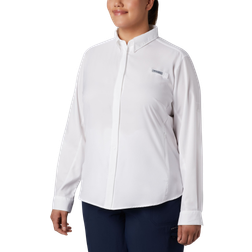 Columbia Women’s PFG Tamiami II Long Sleeve Shirt Plus - White