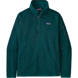 Patagonia Women's Better Sweater 1/4 Zip Pullover - Dark Borealis Green