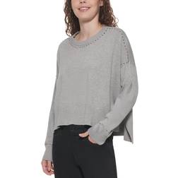 DKNY Studded Sweater - Frost Grey