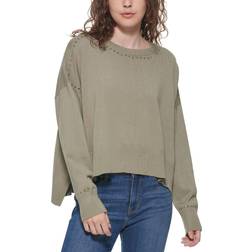 DKNY Studded Sweater - Thyme