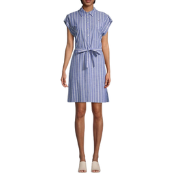 Tommy Hilfiger Chambray Striped Shirt Dress - Ind/khaki