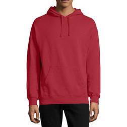 Hanes ComfortWash Garment Dyed Fleece Hoodie Sweatshirt Unisex - Crimson Fall