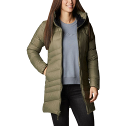 Columbia Women's Autumn Park Down Hooded Mid Jacket - Stone Green