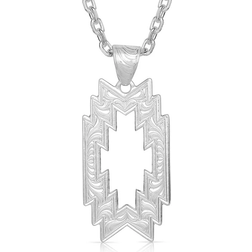 Montana Silversmiths Storm Cloud Geometric Necklace - Silver