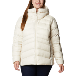 Columbia Women's Autumn Park Down Hooded Jacket Plus - Chalk