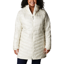 Columbia Women's Joy Peak Omni-Heat Infinity Mid Insulated Hooded Jacket Plus - Chalk