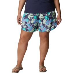 Columbia Women's Bogata Bay Stretch Printed Shorts Plus - Key West Lakeshore Flora