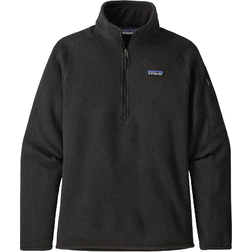 Patagonia Women's Better Sweater 1/4-Zip Fleece Top - Black