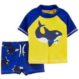 Carter's Whale Rashguard Set - Navy/Yellow (1N121210)