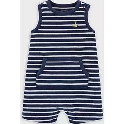 Carter's Striped Terry Romper - Navy/White (V_1I606210)