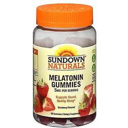 Sundown Naturals Melatonin 5mg Gummies Strawberry 60.0 ea