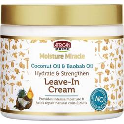 African Pride Moisture Miracle Coconut Oil & Baobab Oil Leave-in Cream 15oz