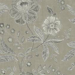 Seabrook Designs Shimmer Dried Thyme & Black Wallpaper gray