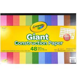 Crayola Giant Construction Paper with Stencils, 48 Count