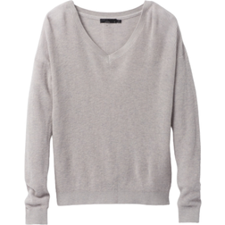 Prana Milani V-Neck Sweater - Grey