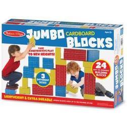 Melissa & Doug Jumbo Cardboard 24-Piece Blocks Set
