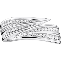 Thomas Sabo Leaves Ring - Silver/Transparent