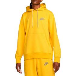 Nike Sportswear Fleece Pullover Hoodie - Vivid Sulphur/White