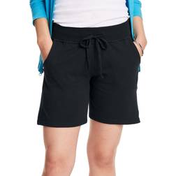 Hanes Women's Jersey Pocket Short - Black